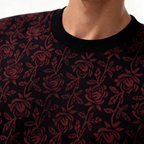 Midnight bloom Tee (Block Printing Tee)
