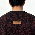 Midnight bloom Tee (Block Printing Tee)