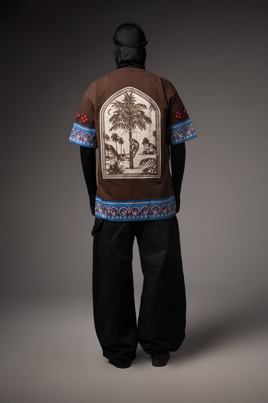 Element Brown Hand Work T-shirt